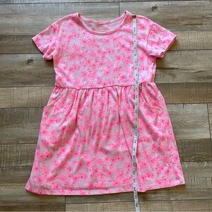Cat & Jack girl’s floral neon pink dress, size small